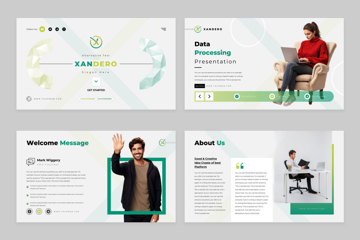 Program Presentation Datatemplate Data Processing Keynote Presentation Template | Nulivo Market