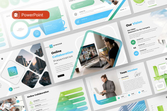 Online Collaboration PowerPoint Presentation Template