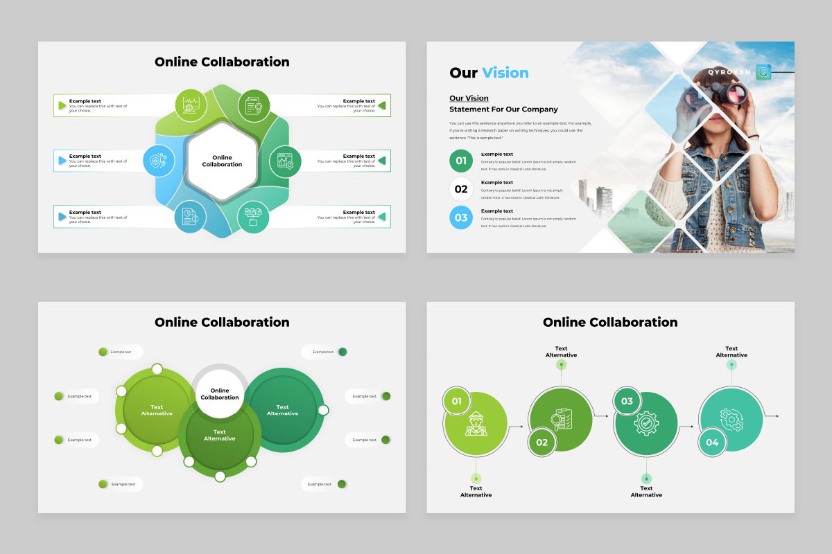Collaborative Slide Design Online Collaboration Google Slides Presentation Template | Nulivo Market