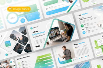 Online Collaboration Google Slides Presentation Template | Nulivo Market