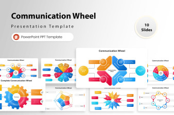 Communication Wheel PowerPoint Presentation Template