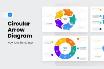 Circular Arrow Diagram Keynote Template