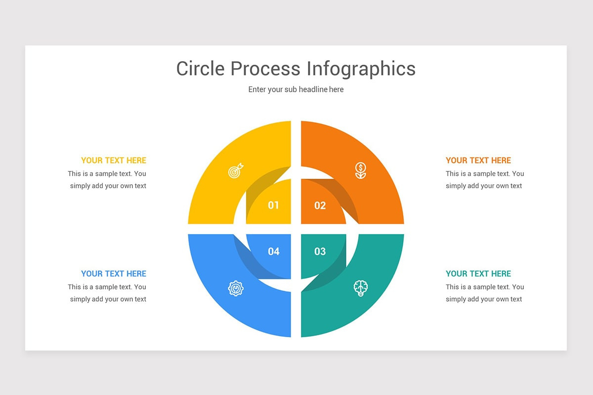 Circle Process Shape Circle Process Infographics Keynote Template | Nulivo Market