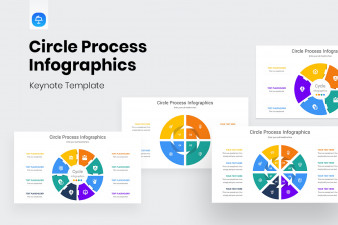 Circle Process Infographics Keynote Template