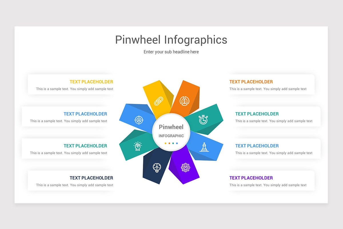 Pinwheel Infographics Google Slides Template | Nulivo Market