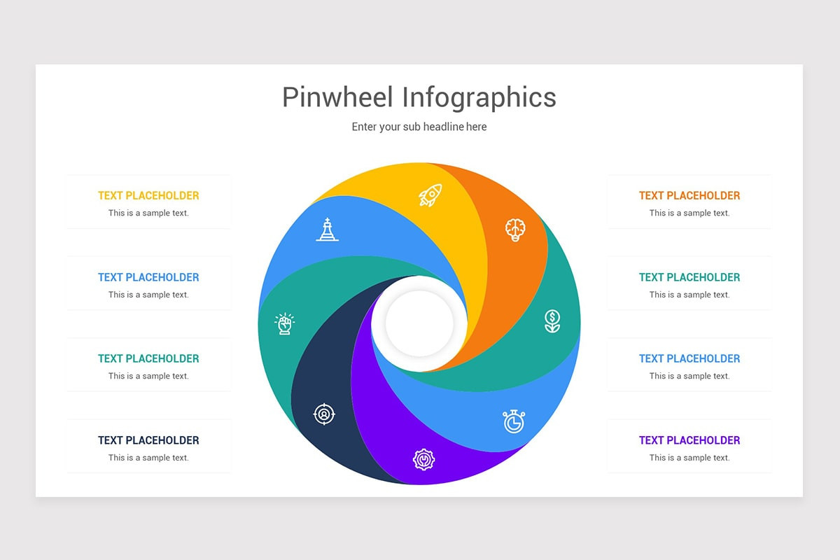 Pinwheel Infographics Google Slides Template | Nulivo Market