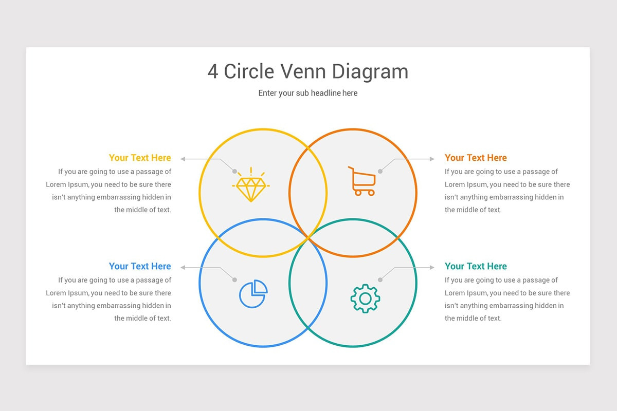 4 Circle Venn Diagram Google Slides Template Nulivo Market