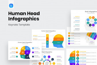 Human Head Infographics Keynote Template