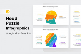Head Puzzle Infographics Google Slides Template