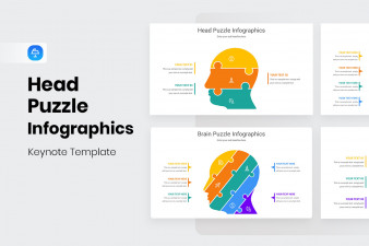 Head Puzzle Infographics Keynote Template
