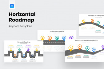 Horizontal Roadmap Keynote Template