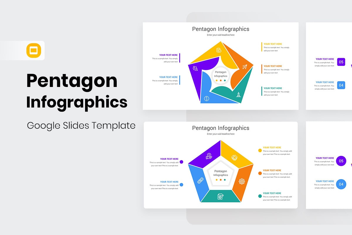 Pentagon Infographics Google Slides Template