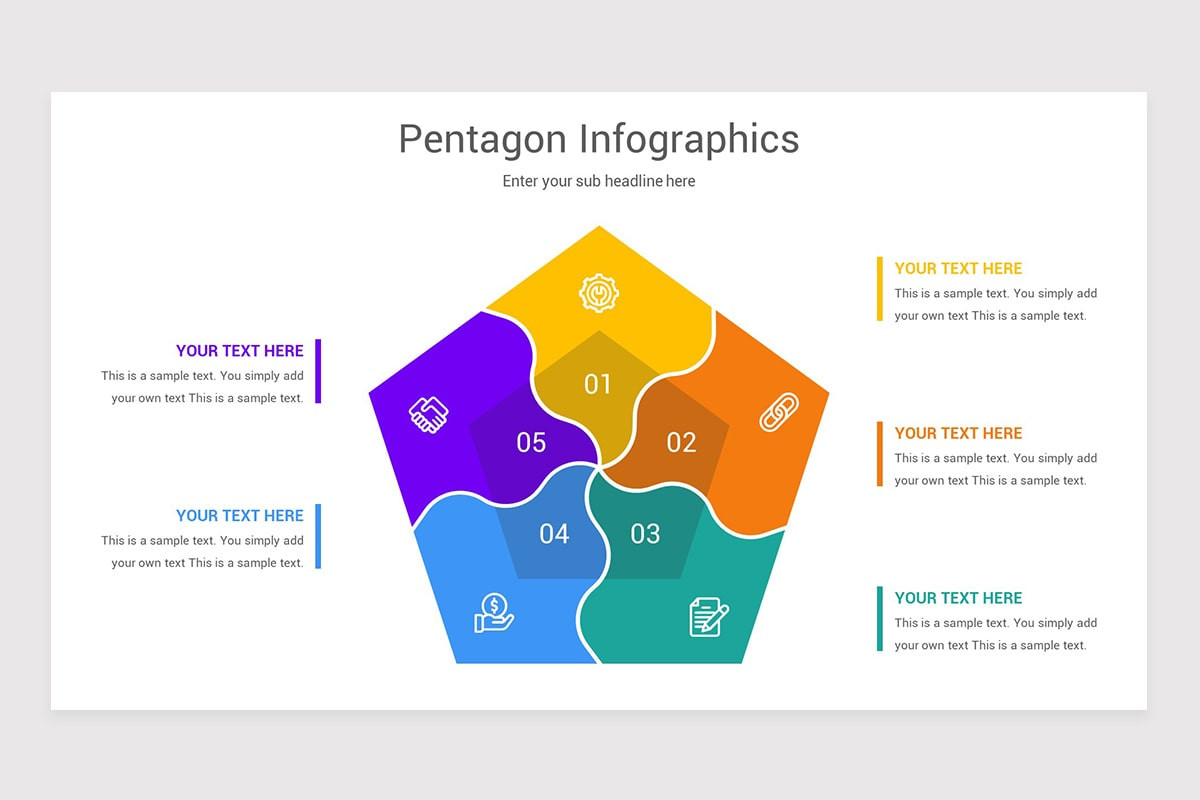 Pentagon Infographics Google Slides Template