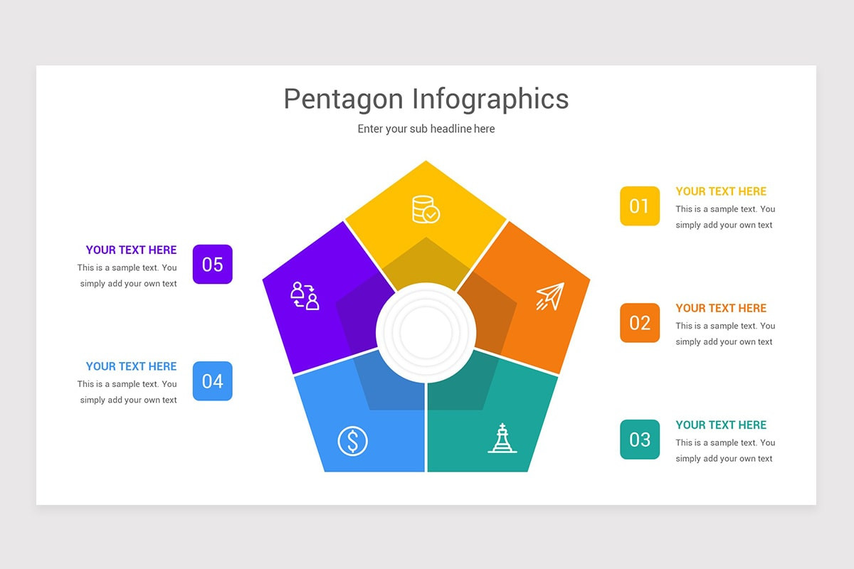 Pentagon Infographics Keynote Template