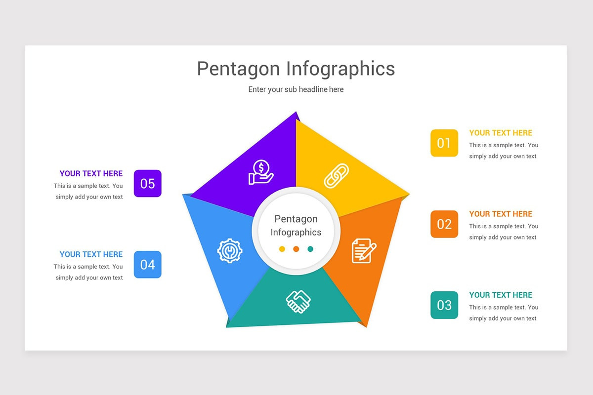 Pentagon Infographics Keynote Template
