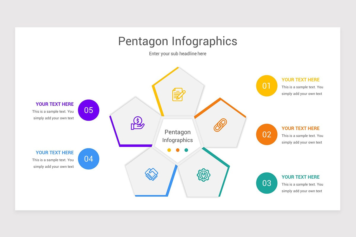 Pentagon Infographics Keynote Template
