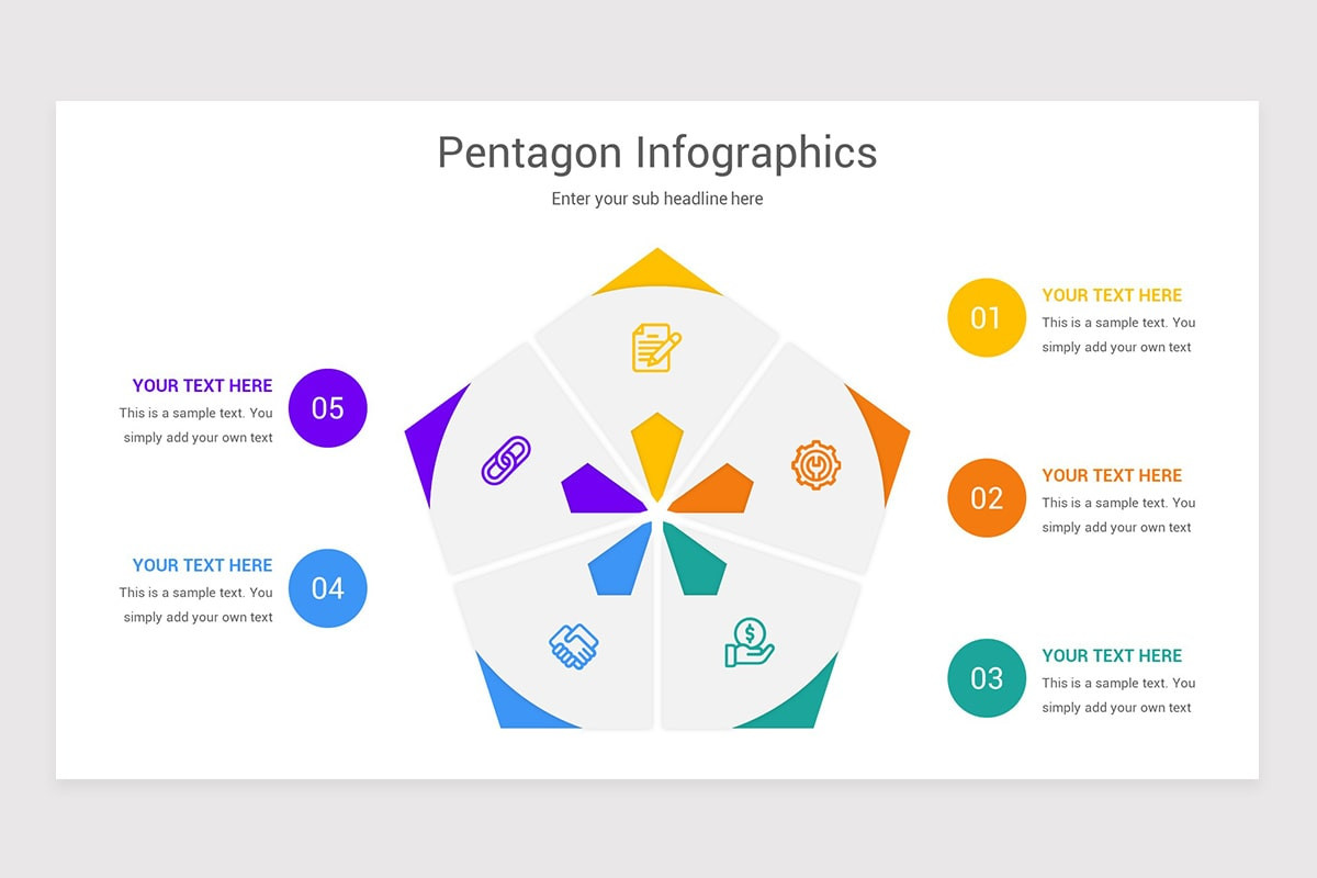 Pentagon Infographics Keynote Template
