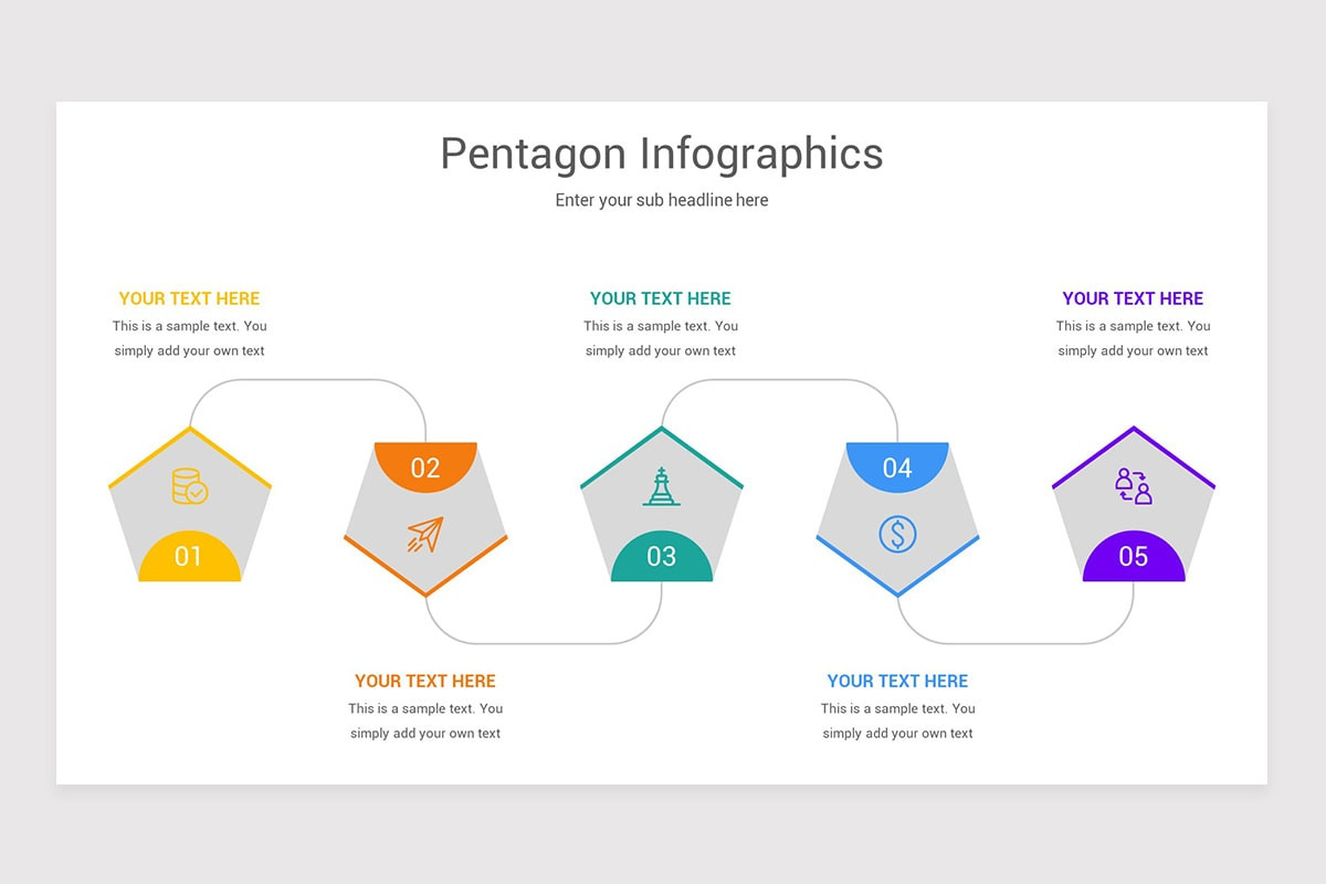 Pentagon Infographics Keynote Template
