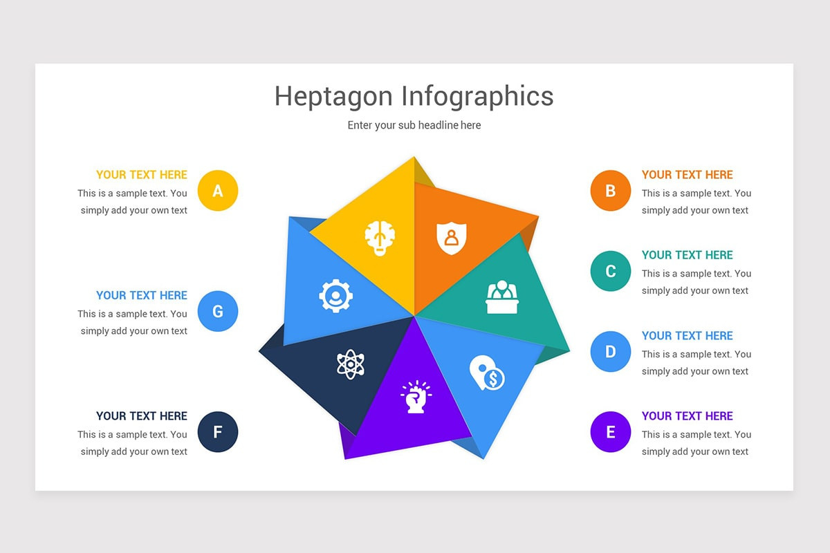 Heptagon Infographics Keynote Template