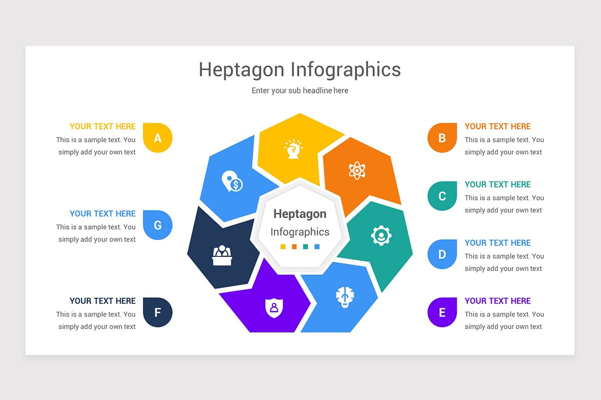 Heptagon Infographics Keynote Template