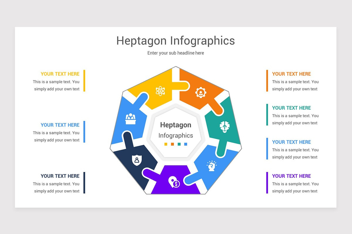 Heptagon Infographics Keynote Template