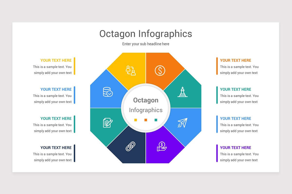 Octagon Infographics Keynote Template