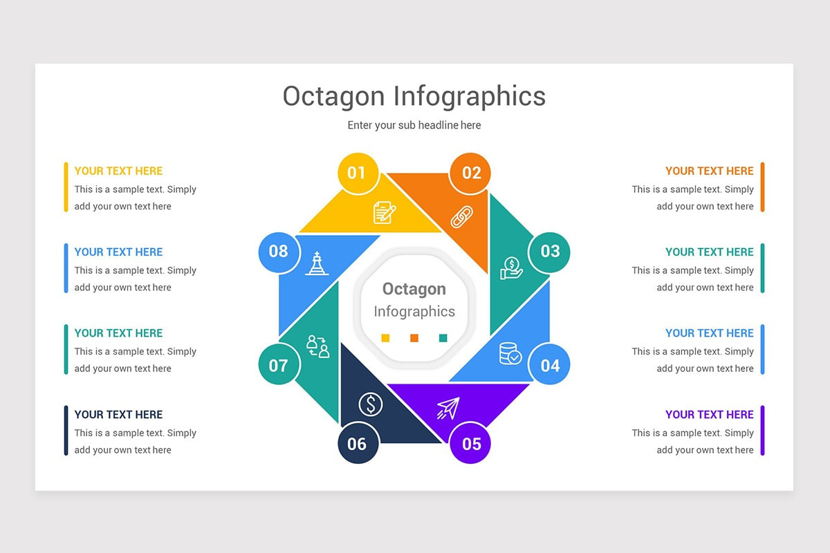 Octagon Infographics Keynote Template