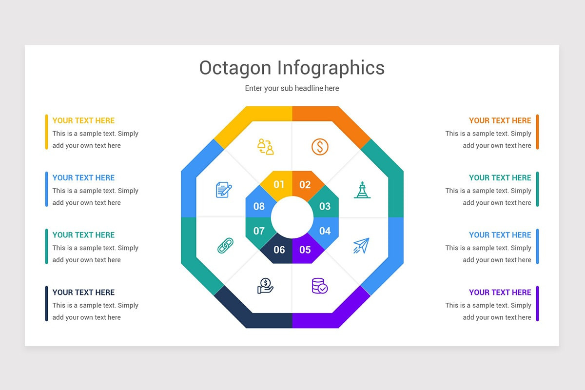 Octagon Infographics Keynote Template