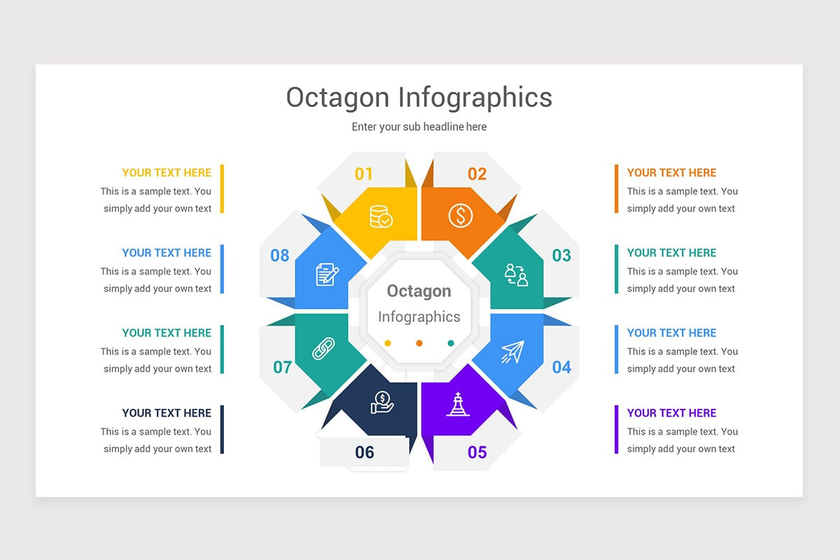 Octagon Infographics Keynote Template