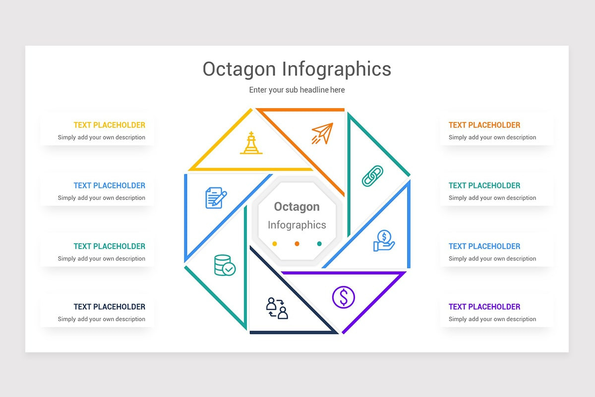 Octagon Infographics Keynote Template