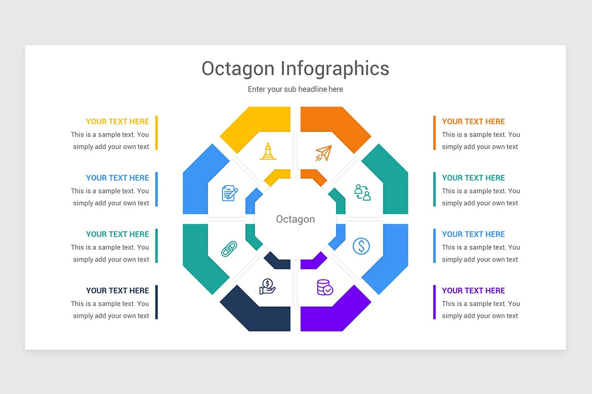 Octagon Infographics Keynote Template
