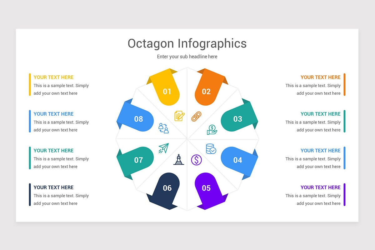Octagon Infographics Keynote Template | Nulivo Market