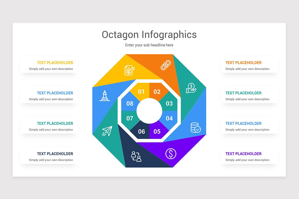 Octagon Infographics Keynote Template | Nulivo Market
