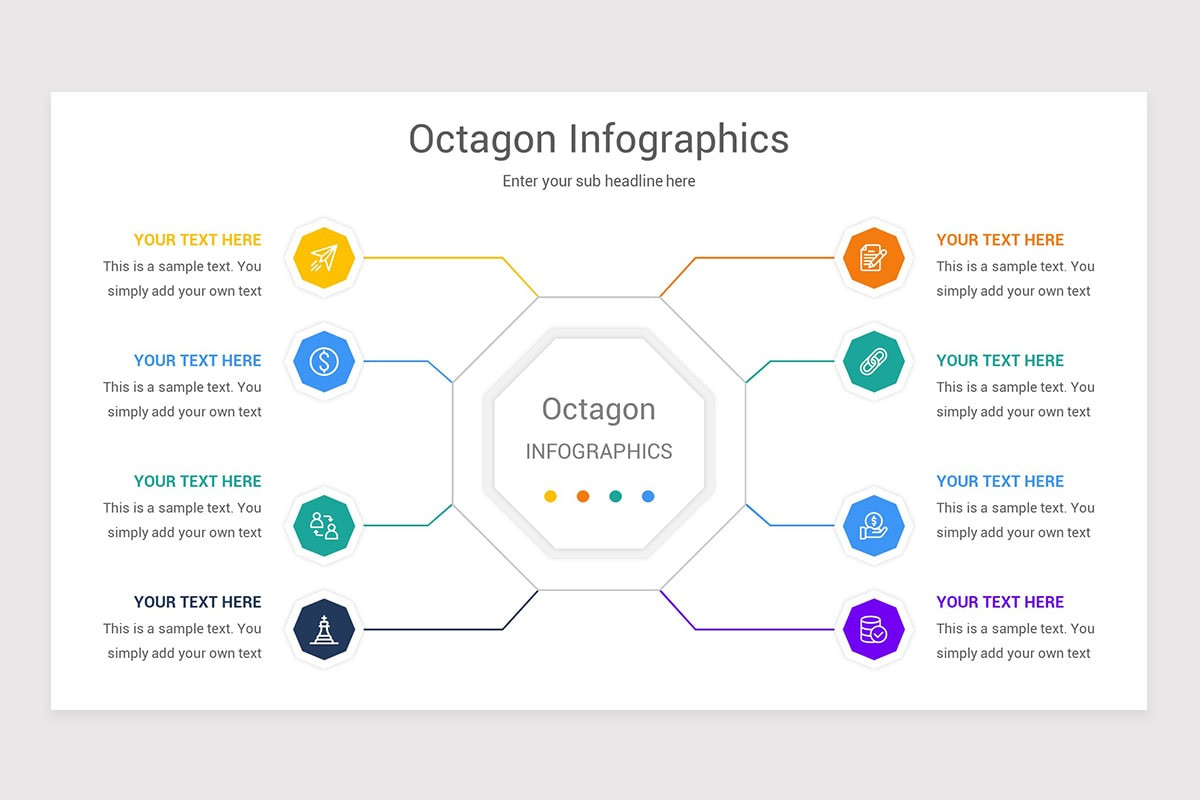 Octagon Infographics Keynote Template | Nulivo Market