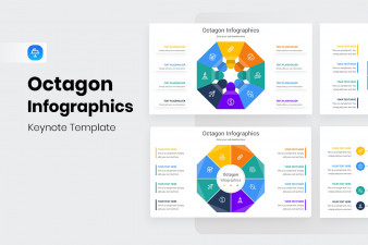 Octagon Infographics Keynote Template