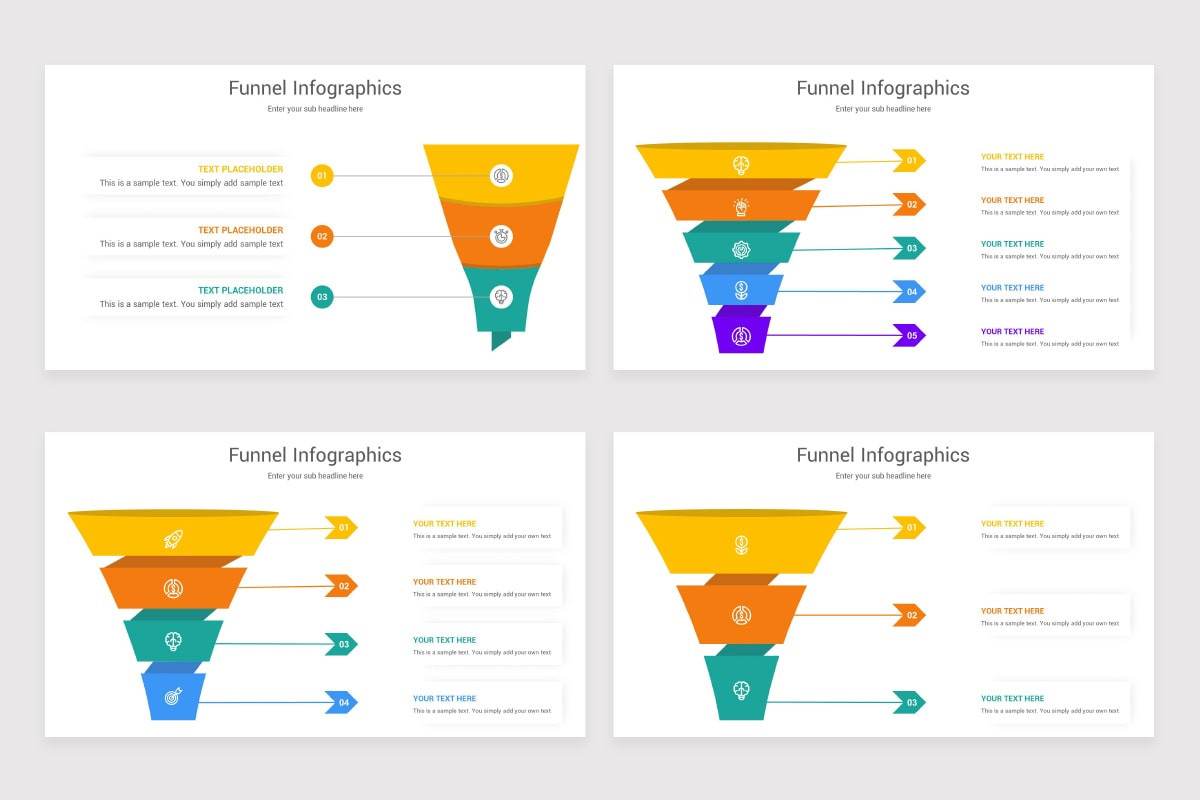 Vertical Funnel Infographics Google Slides Template Nulivo Market