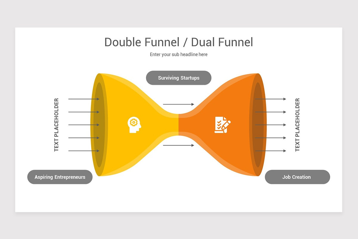 Double Funnet Plot Double Funnel Keynote Template | Nulivo Market