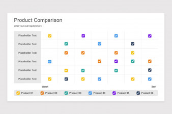 Product Comparison PowerPoint PPT Template | Nulivo Market