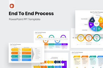End To End Process PowerPoint Template | Nulivo Market