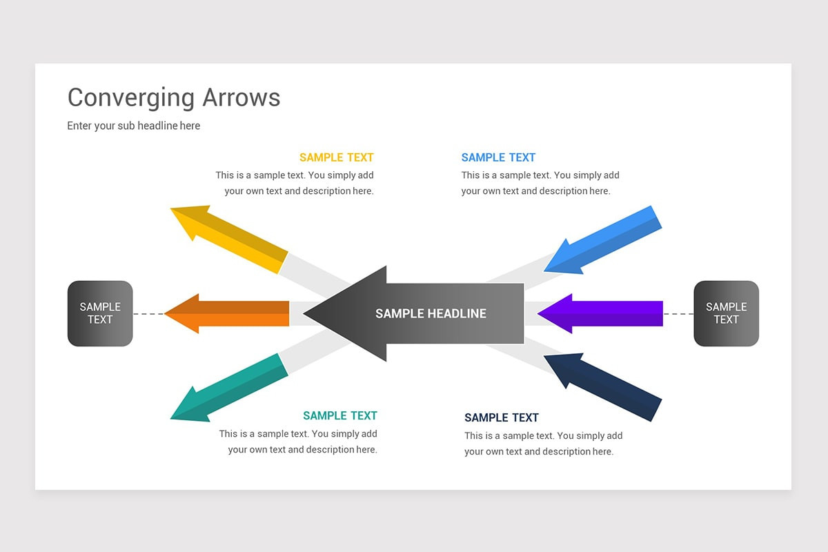 Converging Arrows Keynote Template | Nulivo Market