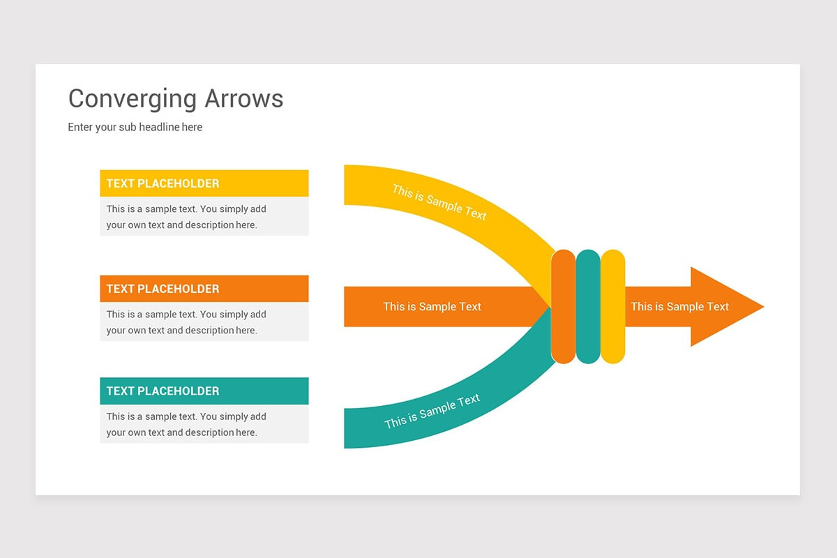 Converging Arrows Keynote Template | Nulivo Market