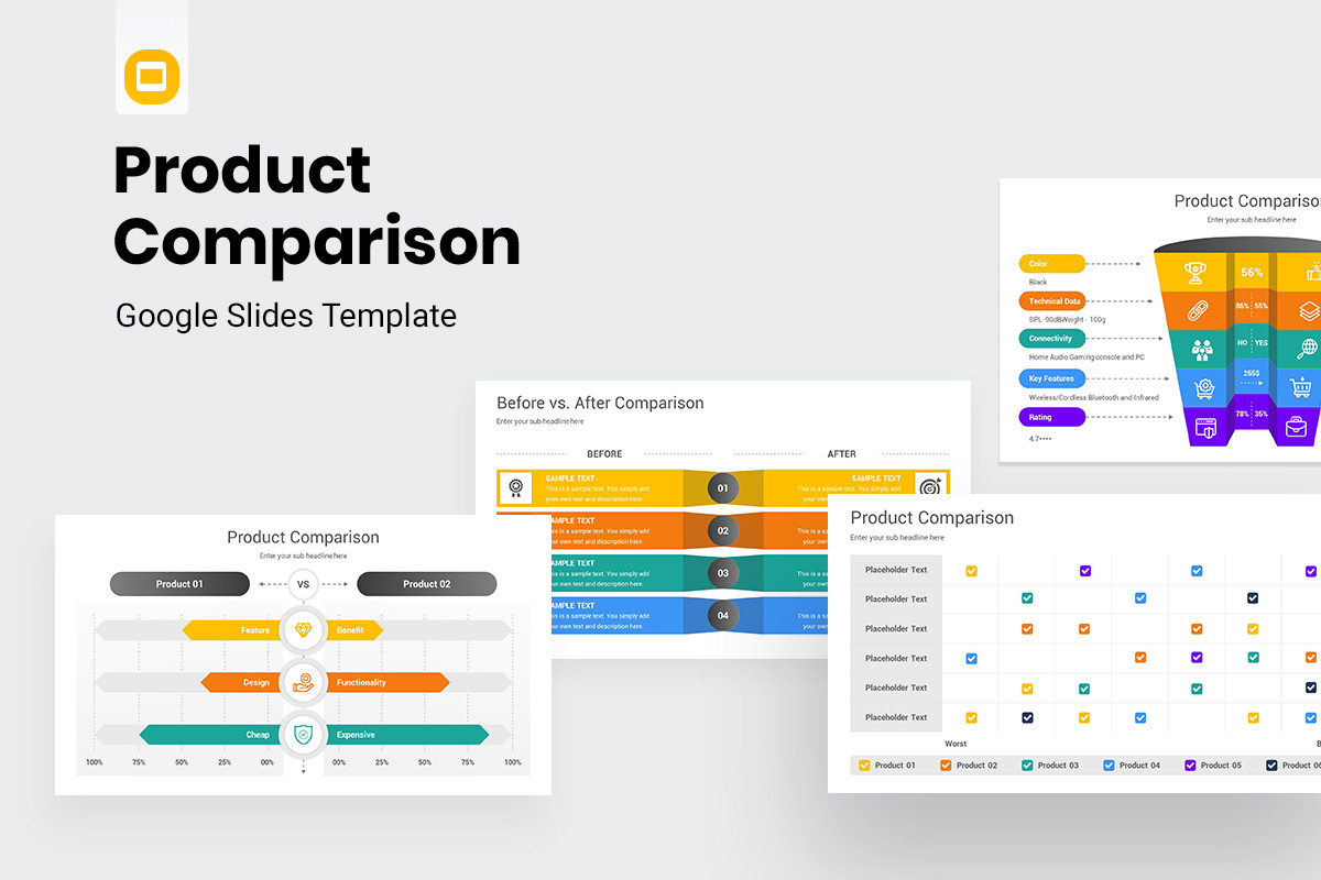 Product Comparison Google Slides Template | Nulivo Market