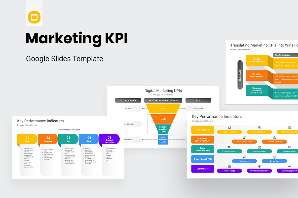 Marketing KPI Google Slides Presentation Template | Nulivo Market