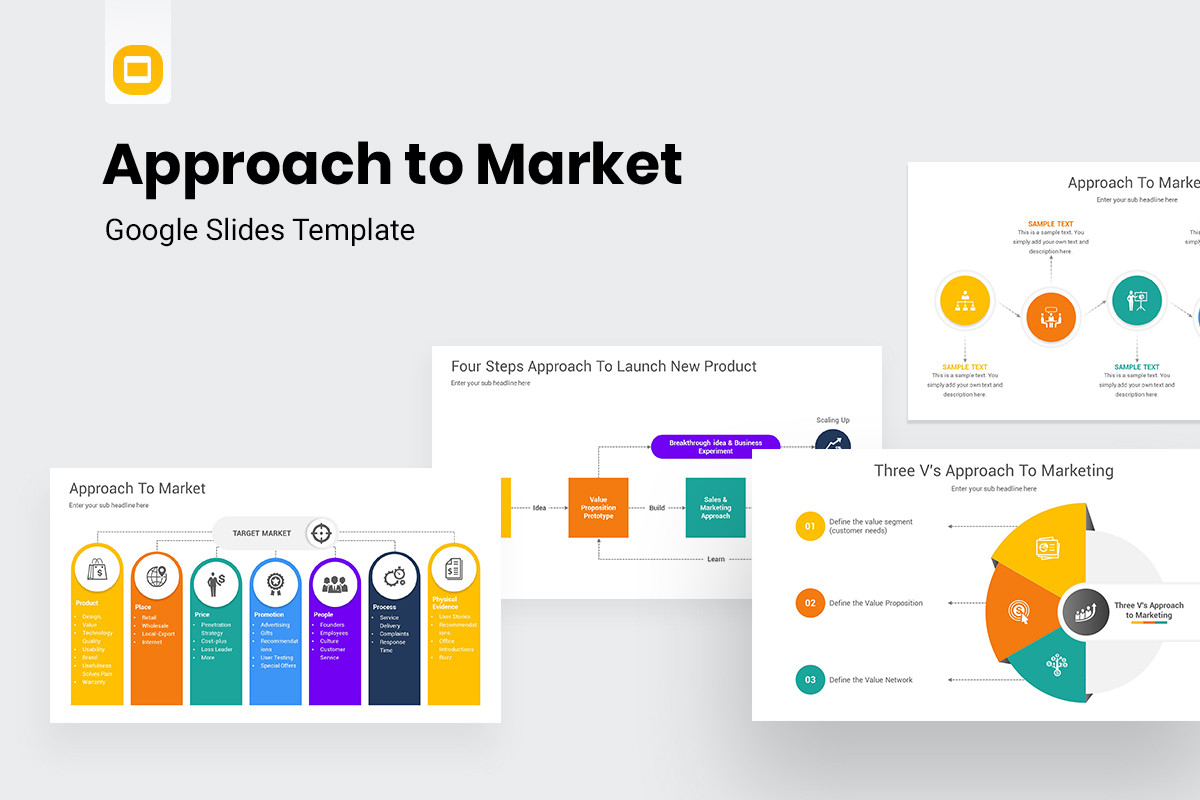 Approach to Market Google Slides Template Models | Nulivo Market