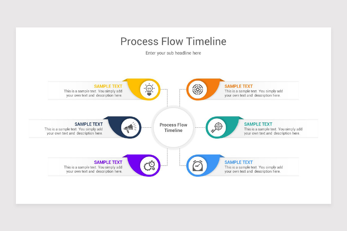 Process Flow Timeline Google Slides Template | Nulivo Market