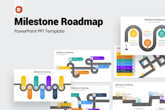 Milestone Roadmap PowerPoint Template