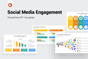 Social Media Engagement PowerPoint Template