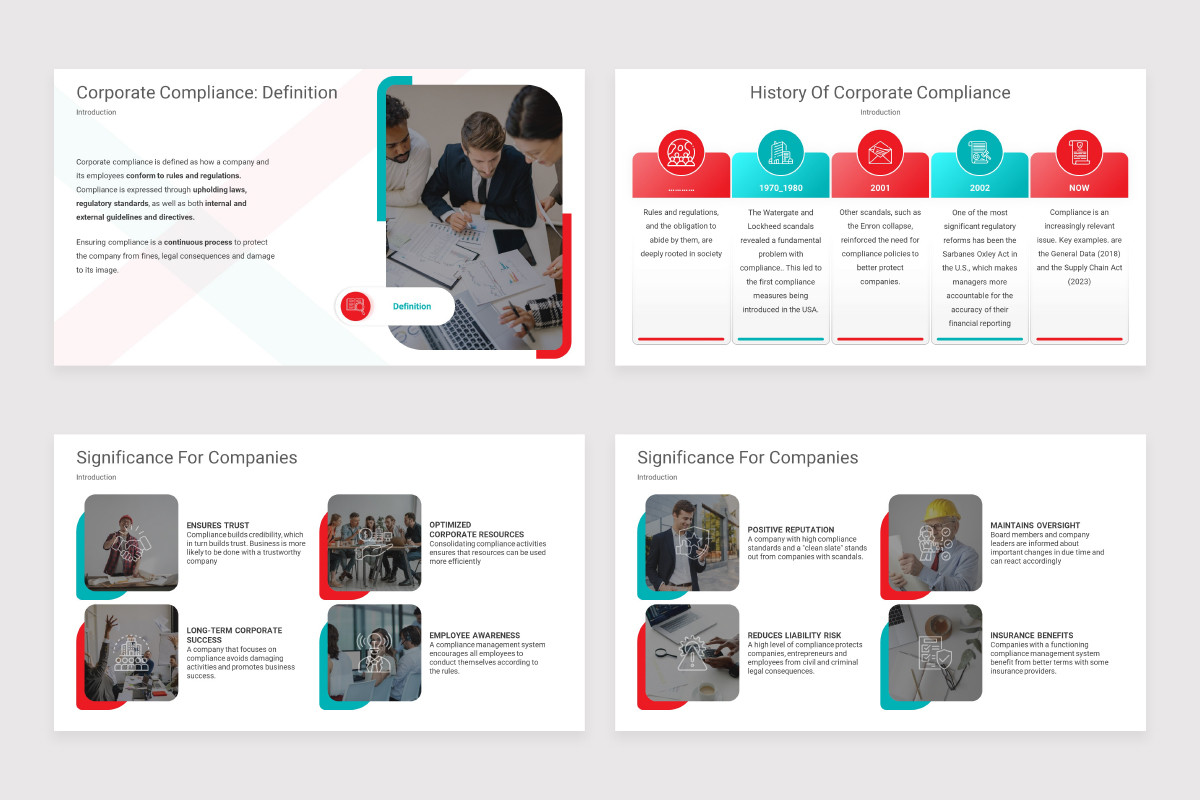 Corporate Compliance Keynote Presentation Template