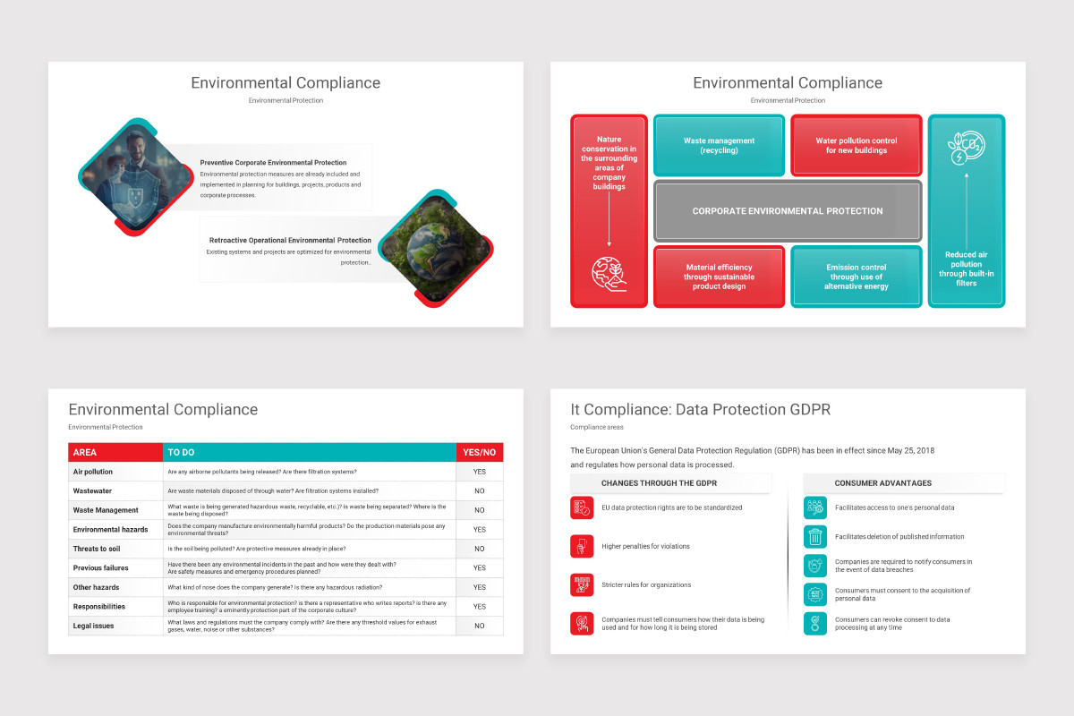 Corporate Compliance Keynote Presentation Template