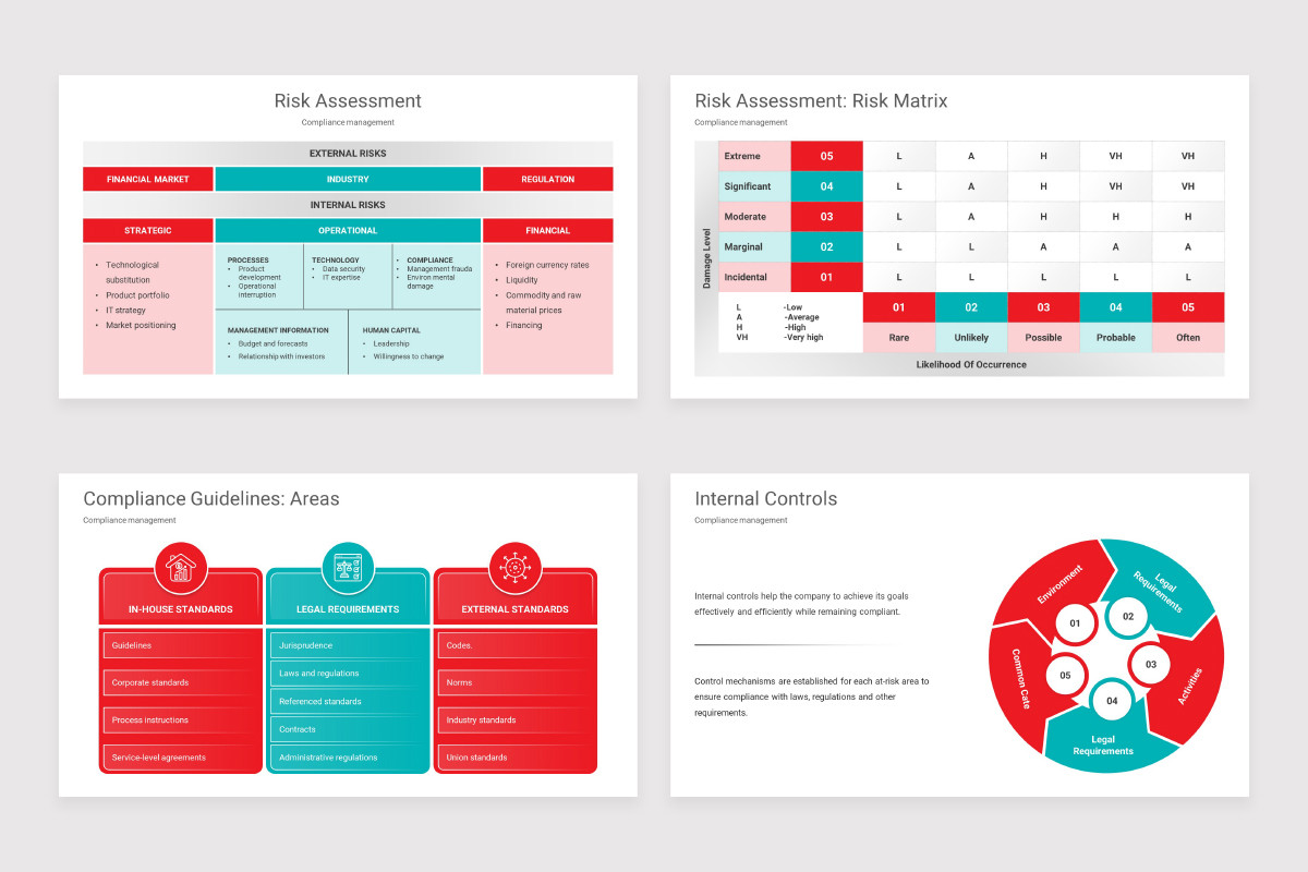 Corporate Compliance Keynote Presentation Template